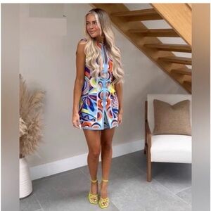 MY92 NWT BLOGGER FAVE ZARA GEOMETRIC MINI DRESS